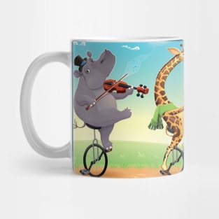 Unicycle Animals Mug